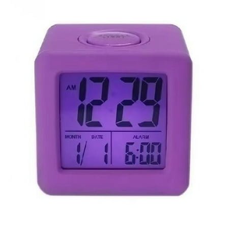 Multifunctional LCD Alarm Clock in Silicone Case with Backlight Option