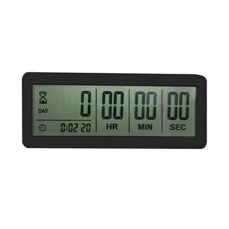 Necvior Digital Countdown Days Timers Big Days Count Down Clock ABS 2 Colors Choose for Vacation Retirement Wedding