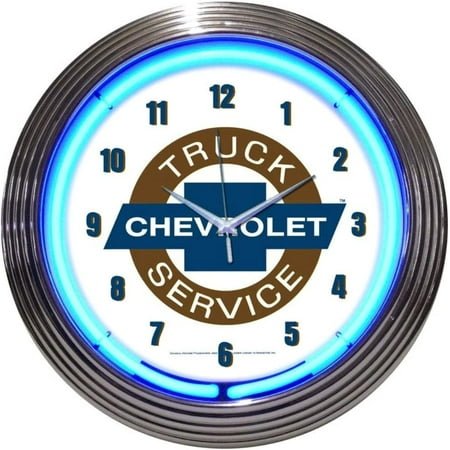 Neonetics Cars and Motorcycles Chevy Truck Wall Clock, 15-Inch