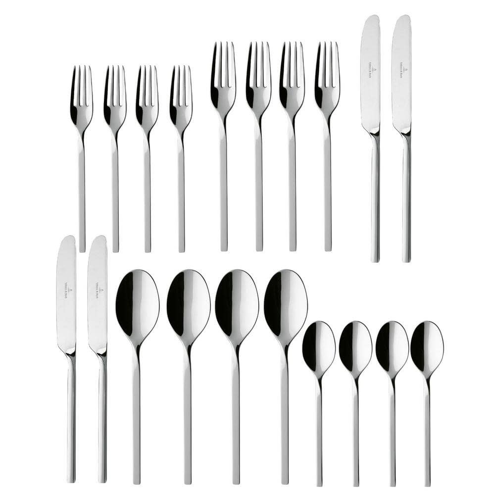 New Wave 20-Piece 18/10 Stainless Steel Flatware Set (Service for 4)