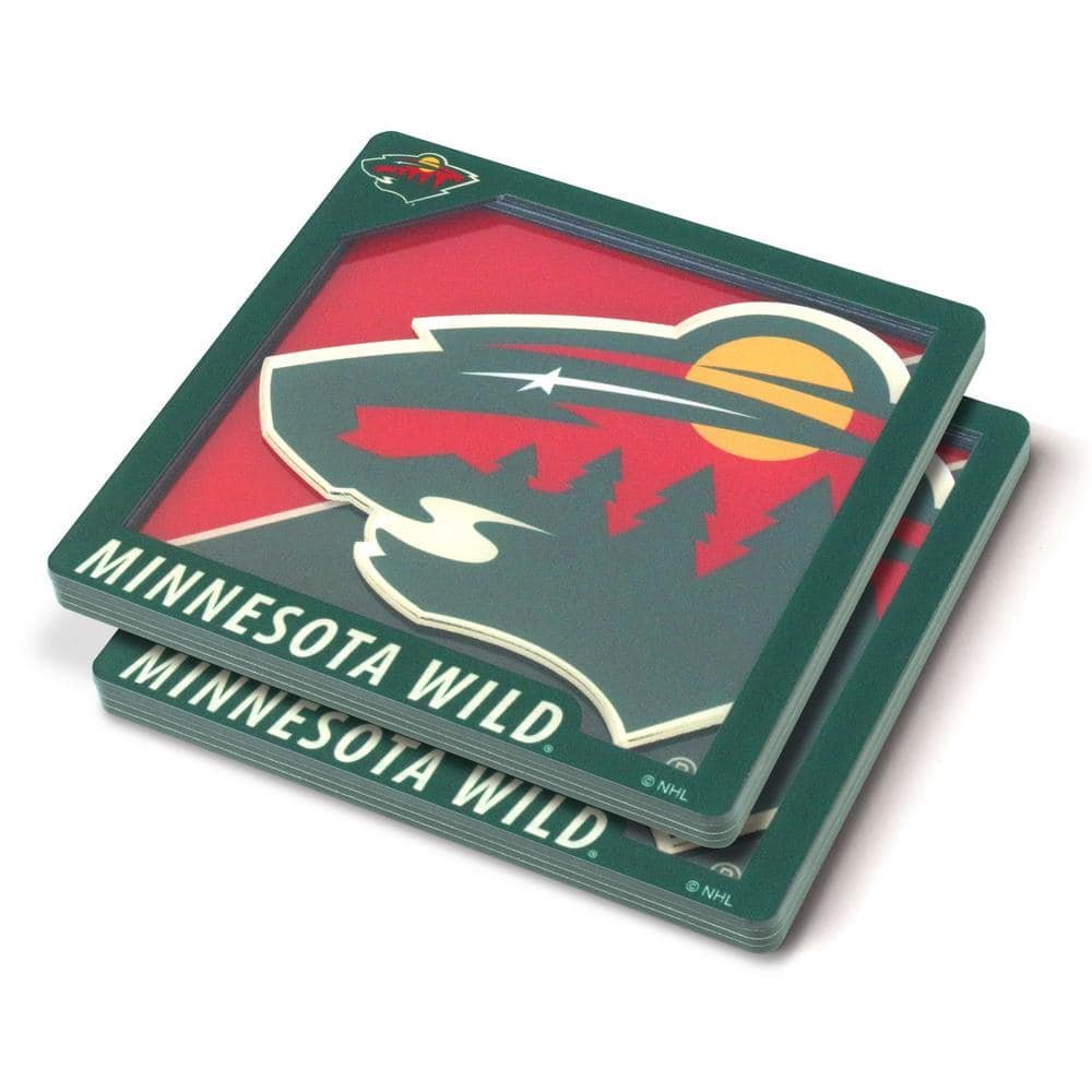 NHL Minnesota Wild 3D Logo Series Coasters
