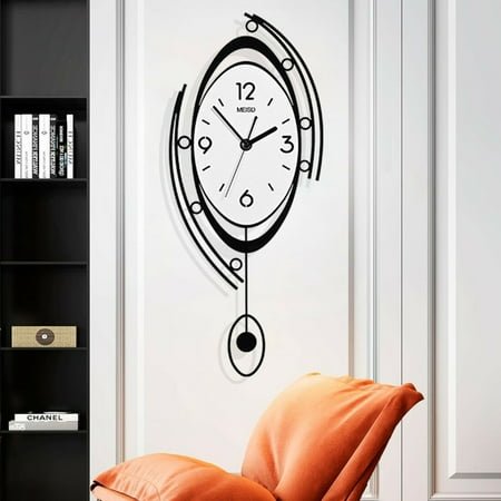 Nordic Style Large Wall Modern Luxury Metal Clock Home Decor Art Living Room