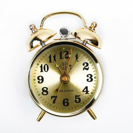 NSXXKJ Alarm Clock Mechanical Wind-Up Loud Twin Table Vintage Retro-Old-Look-V1