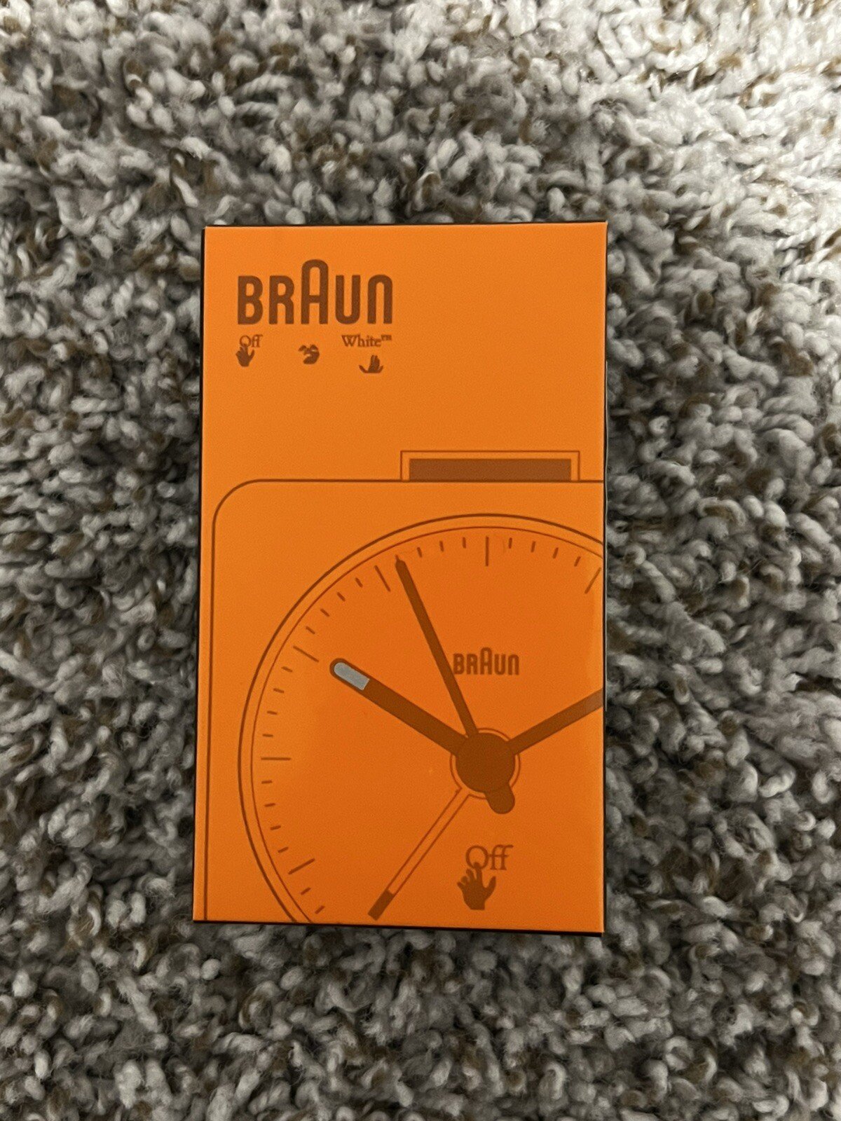 Off-White™ x Braun Limited Edition Classic Travel Analogue Alarm Clock - Orange