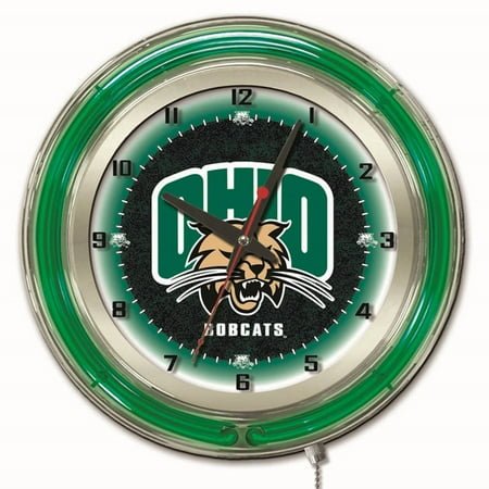 Ohio University 19 Double Neon Wall Clock