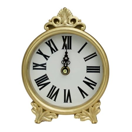 OneDesign Home Antique Gold Round Decorative Clock