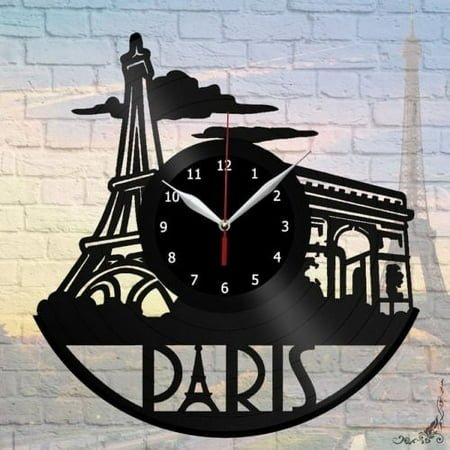 Paris Vinyl Wall Clock Record Home Decor Art Decor Vintage Wall Art The Best Travel Souvenirs
