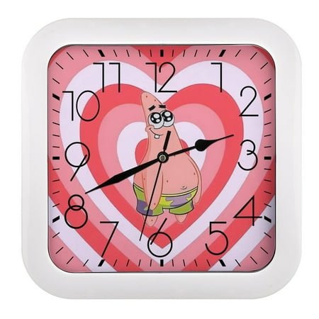 Patrick Star Square wall clock battery operated decorative