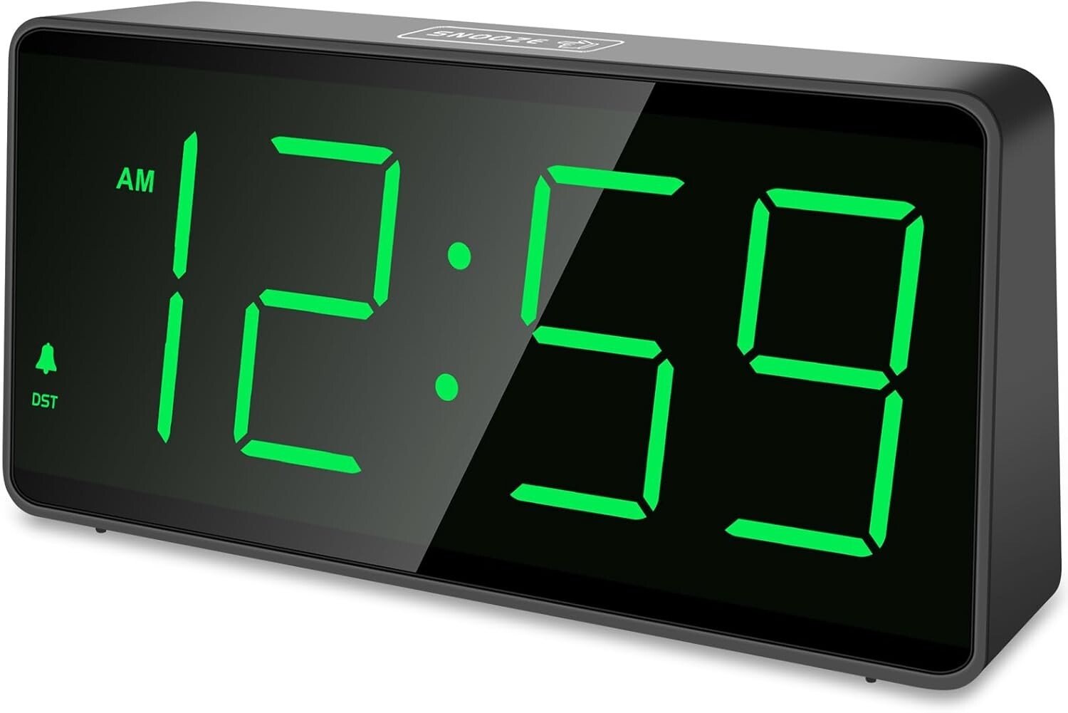 Peakeep Battery Operated Digital Clock, Alarm Clock for Bedrooms - Cordless L...