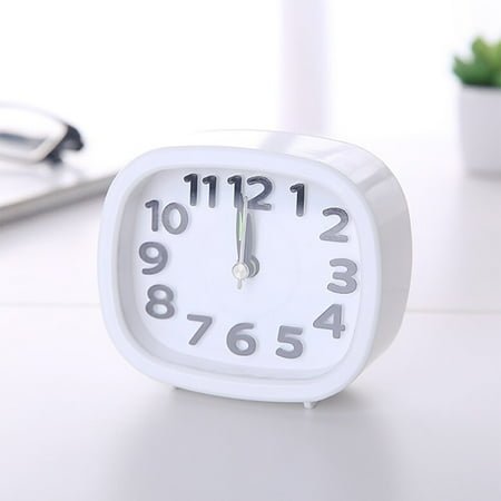 Portable Rectangle Travel Quartz Alarm Clock with Silent Beep, No Ticking for Quiet Sleep, Lightweight and Compact Design, Random Pointer Color, Perfect for Home, Travel, and Gift Giving