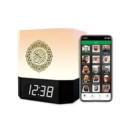 Quran Speaker,Night Lights Bluetooth Speaker,Multi-Color Changing Bedside Lamp,Alarm Clock,with Remote & APP Contro,MP3 Player, Wireless Speaker with Lights