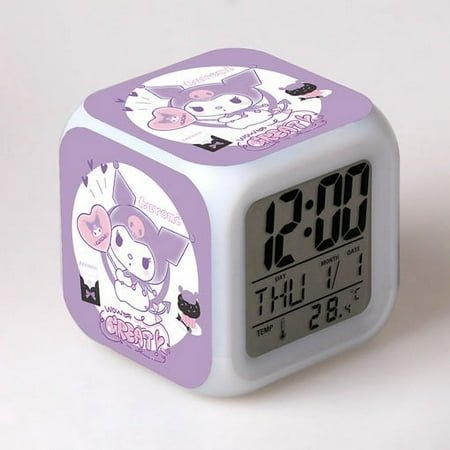 Sanrio Alarm Clock Cinnamoroll Hello Kitty Melody Kuromi Alarm Clock The Best Birthday Gift Two-dimensionall Alarm Clock tgj