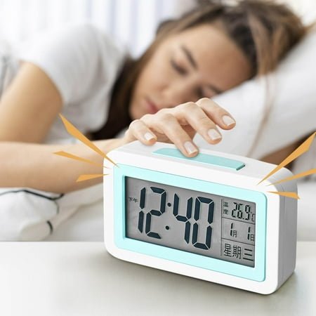【SATRINO】Digital Alarm Clock with Bed Shaker & LED Display - Loud for Heavy Sleepers, 7-Color Night Light & Dimmer, Easy Set for Kids, Teens, Elders & Hearing Impaired