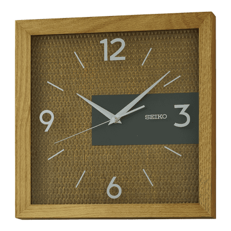 Seiko Palm Springs Wall Clock, Brown