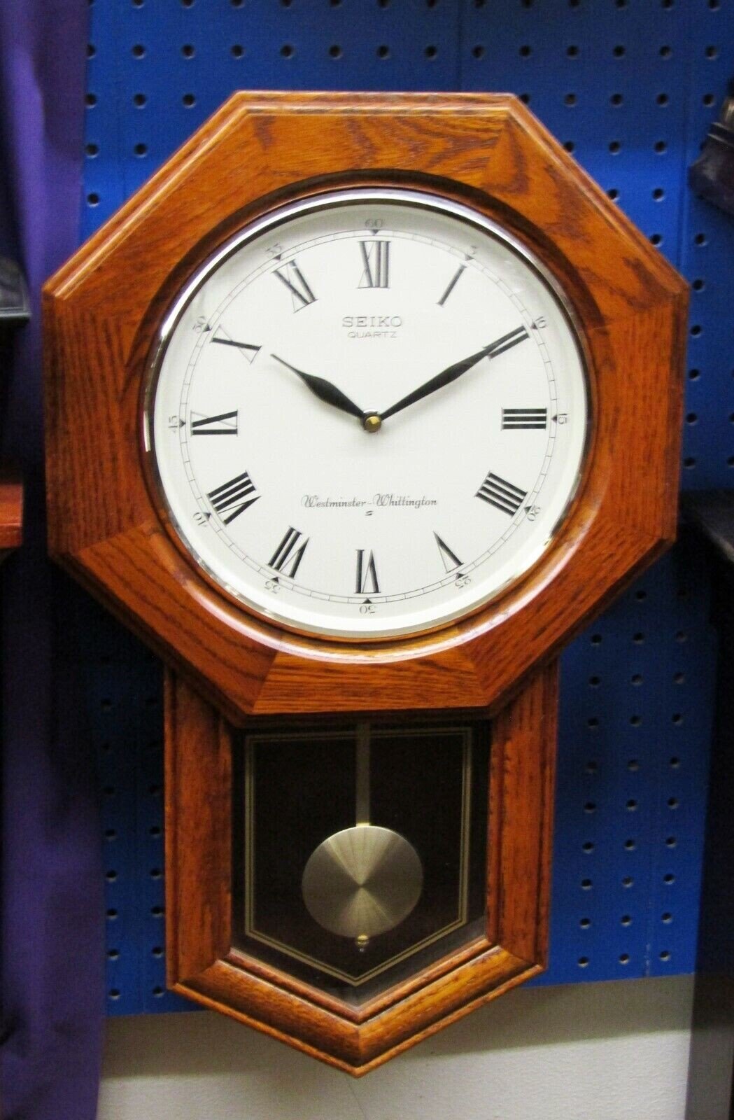 SEIKO SCHOOL HOUSE WALL CLOCK WITH DUAL CHIMES QXH102BC