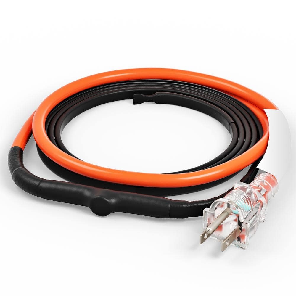 Self-Regulating Pipe Heating Cable, 3 ft. 5W/ft. Heat Tape for Pipes Freeze...