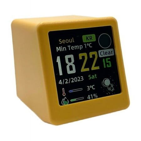 Smart Touch Weather Station WiFi Desk Digital Analog Alarm Clock Small Album Po Frame Mini Clocks Home New