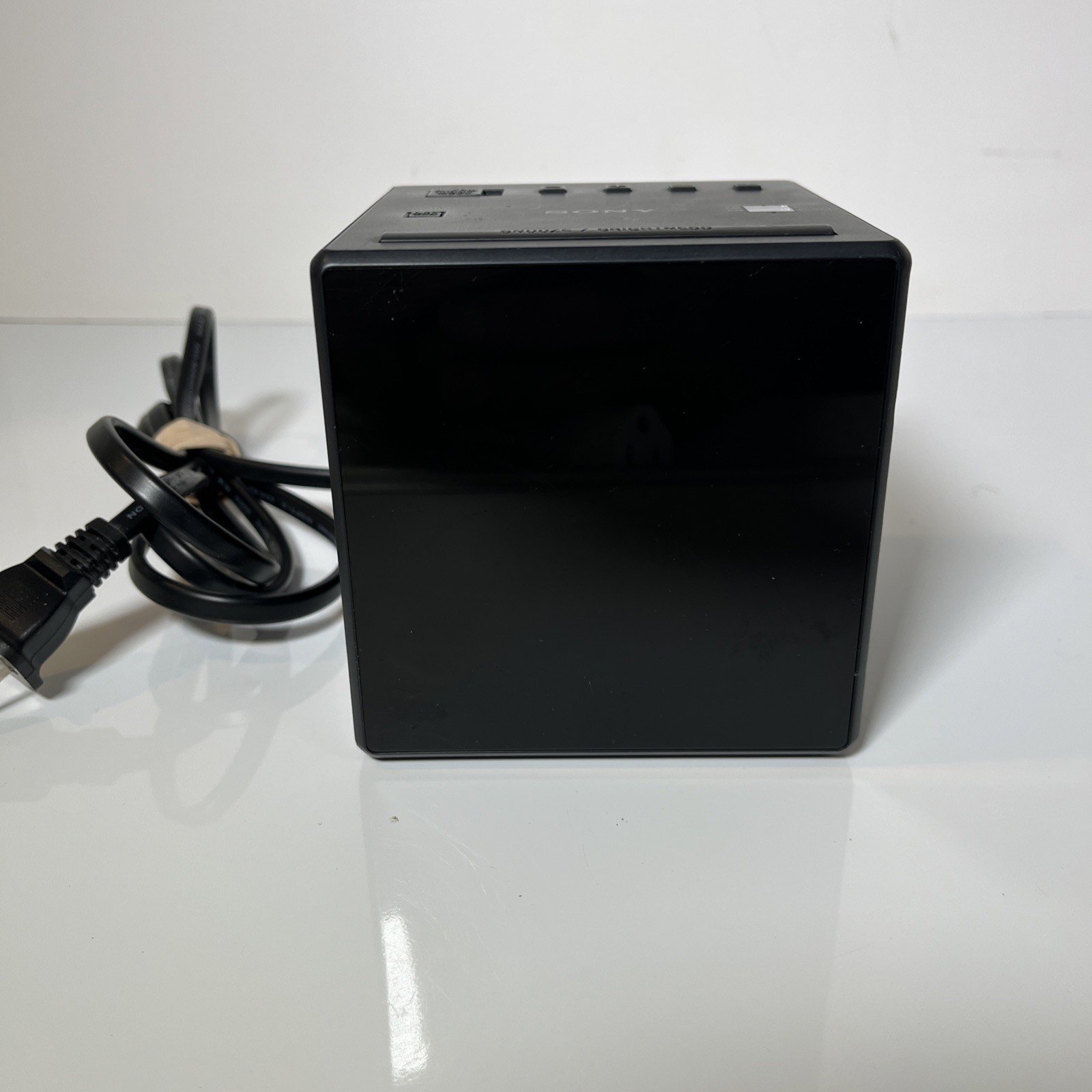 Sony ICF-C1 Alarm Clock AM/FM Radio - Black - Tested Working Perfectly!