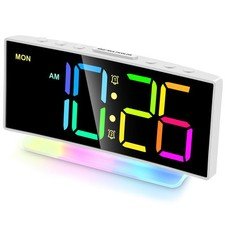 Super Extremely Extra Loud Alarm Clock Very Heavy Sleeper Battery Backup - Black