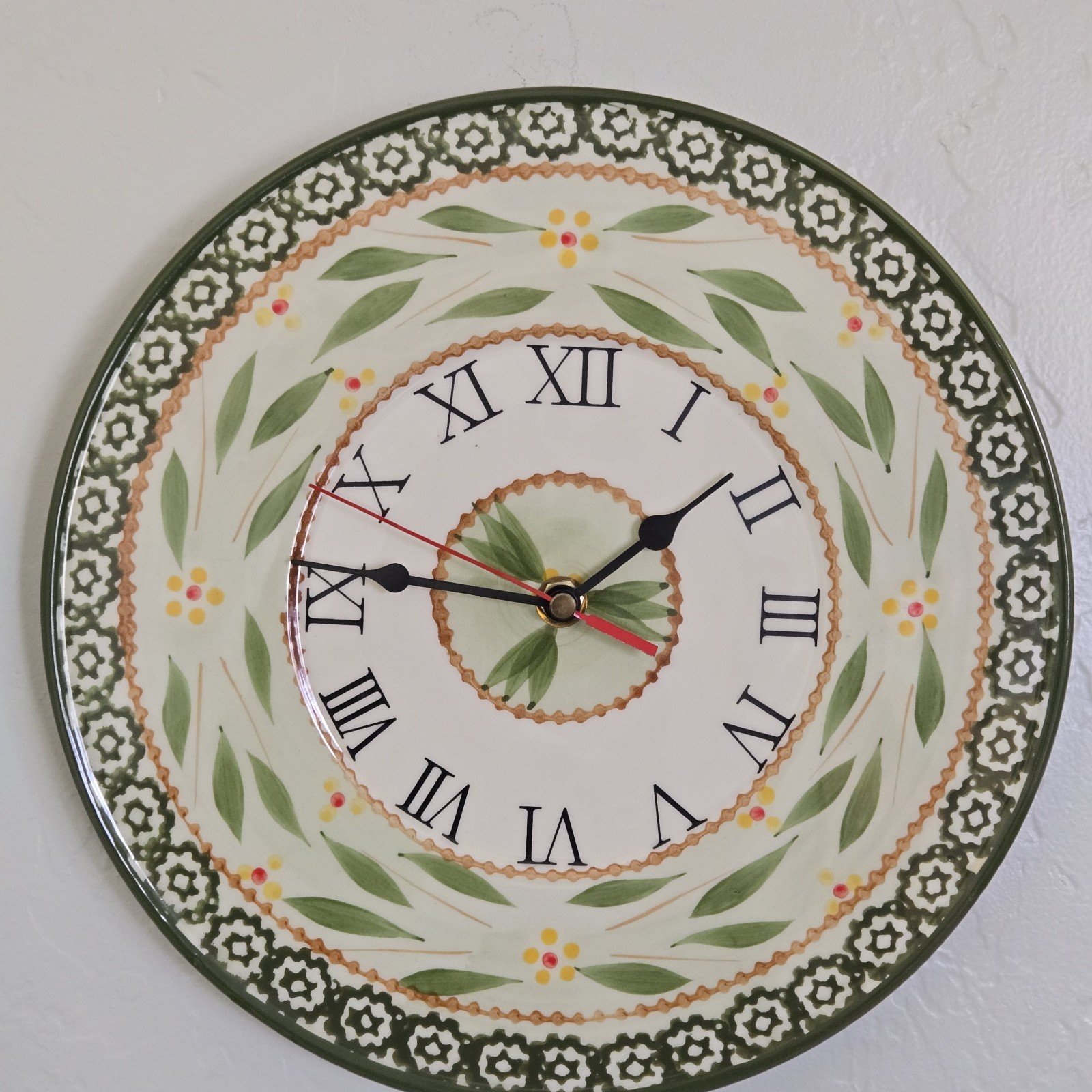 Temp-tations by Tara Old World Green Wall Clock Temptations