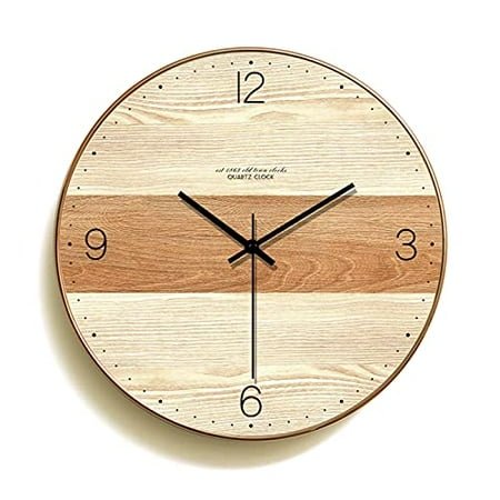 Timeless Family Moments: Large Round Wall Clock – Nordic Style & Silent Precision