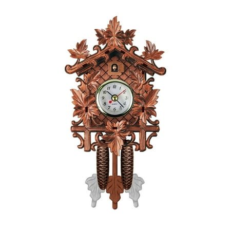 TOPRenddon Alarm Clocks for Bedrooms, Cuckoo Cuckoo Wall Clock Chime Alarm Clock Retro Clock Wooden Living Room Clock,Wood Clock Wall Decor,Retro Decor Cuckoo Clock
