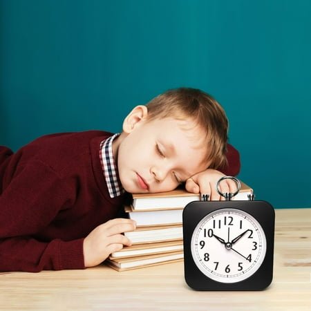 Travel Alarm Clock Qwtwty Fashion Creatives Candy Lazy Silent Small Alarm Clock Desktop Wind Sweeping Second Clock on Clearance