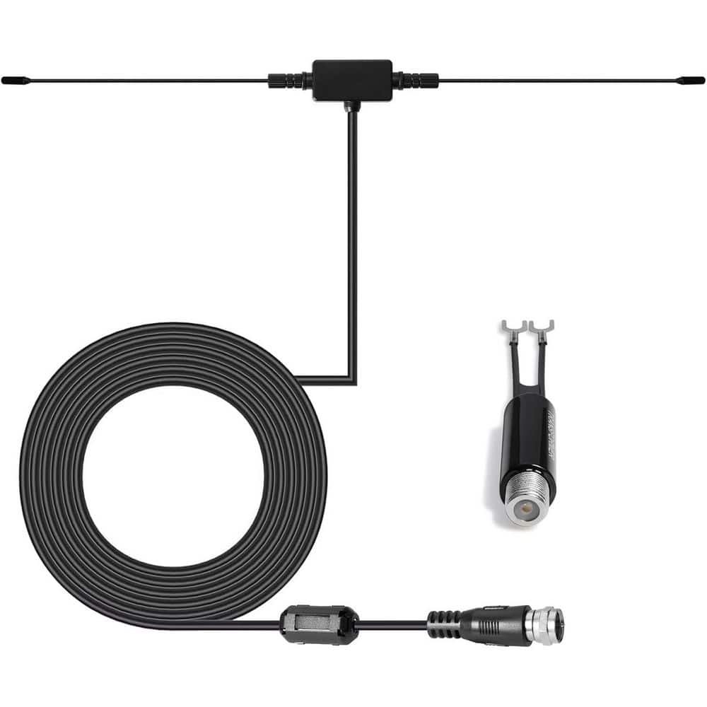Universal FM Radio Dipole Antenna 75 Ohm with 16 ft. Screw F...