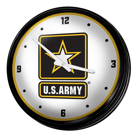 US Army: Retro Lighted Wall Clock