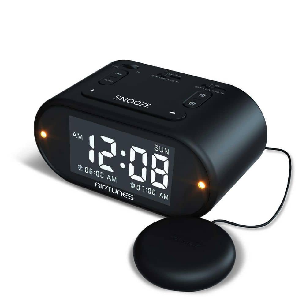 Vibrating Alarm Clock with Big Snooze Button and Full Range Dimmer -...