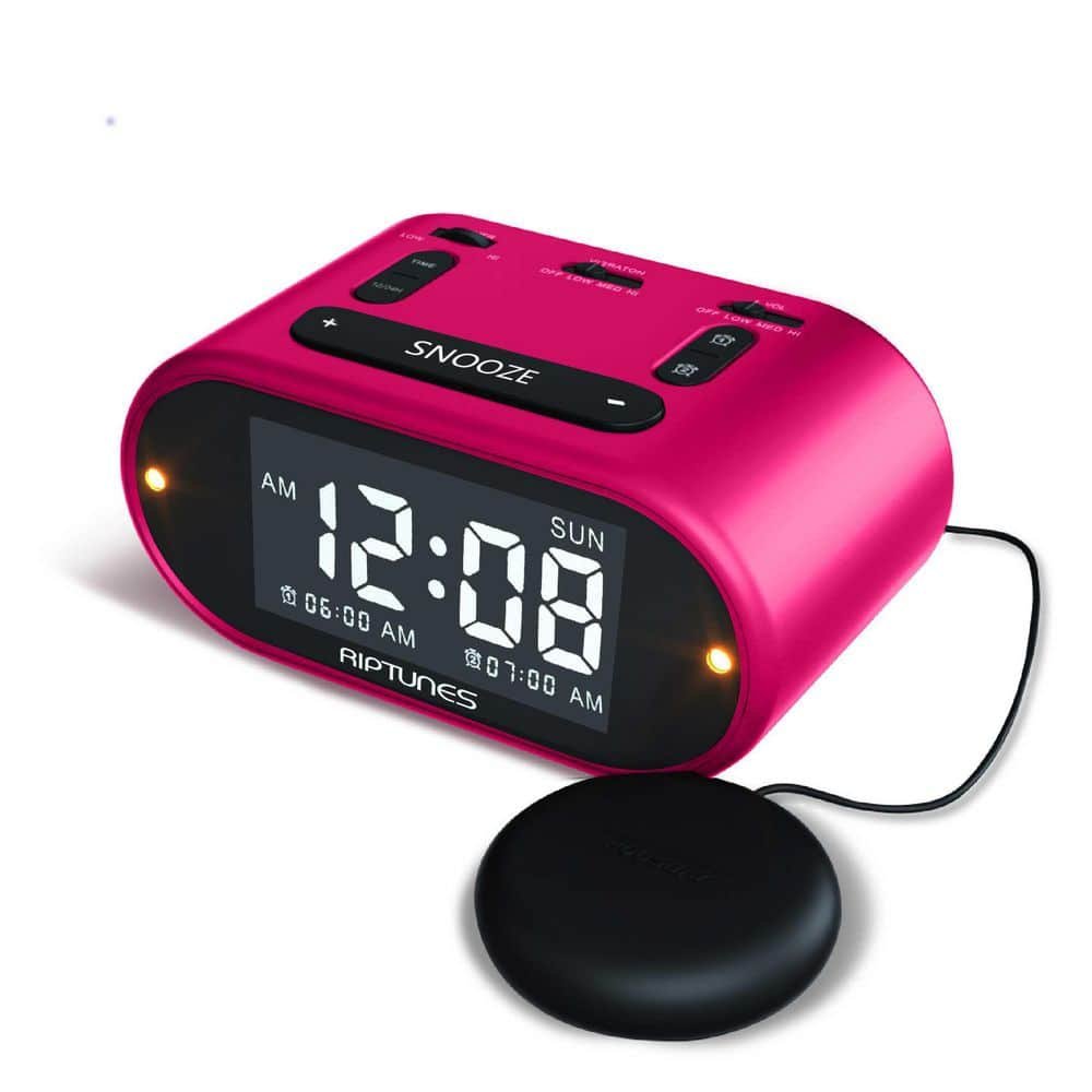 Vibrating Alarm Clock with Big Snooze Button and Full Range Dimmer -...