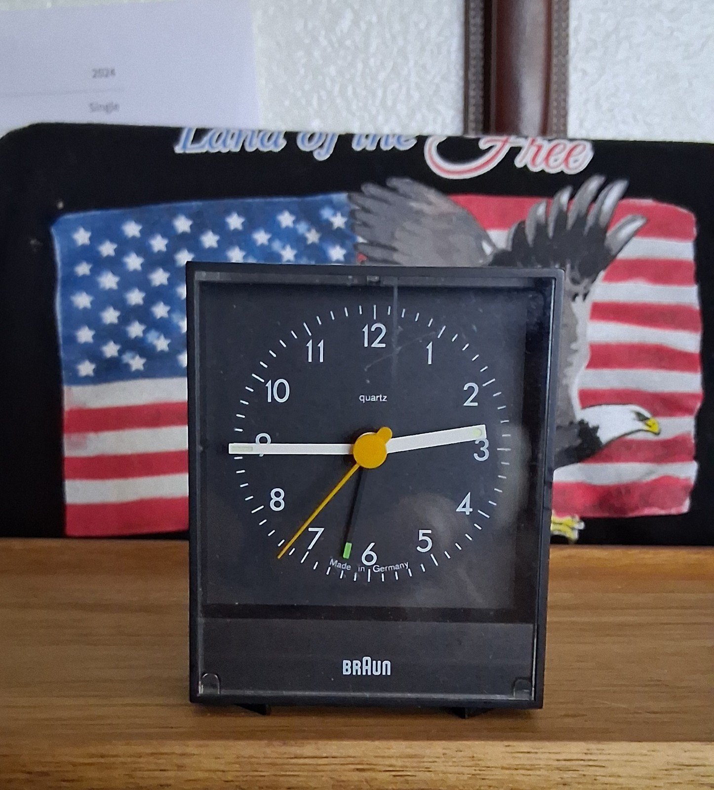 Vintage Braun AB 4 Travel alarm clock 4749 1987 Rare But working & keeps gr time