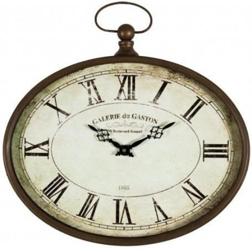 Vintage French Oval Wall Clock by Galerie du Gaston - Timeless Home Decor