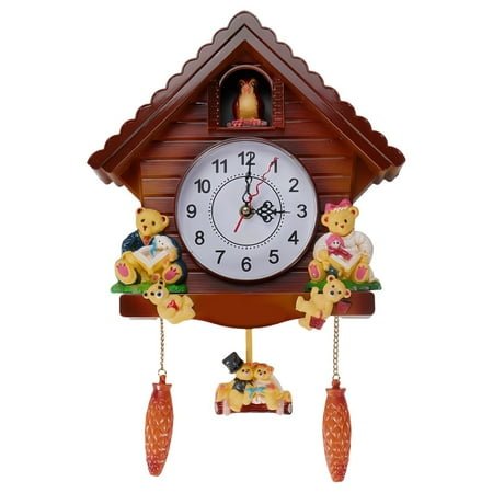 Wall-mounted Clock Cuckoo Pendulum Clock For Home Living Room Art Decor