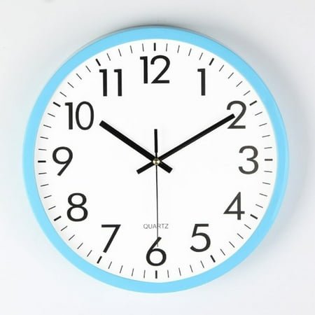 Wall clock 10 inch silent non ticking modern clock battery powered classic minimalist analog decoration suitable for kitchen, living room, office, bedroom, bathroom