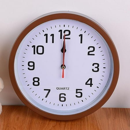 Wall Clock 9 Inch Wall Clocks Battery Operated Analog Clock Silent Quartz Wall Clock Non-Ticking Clocks for Living Room Bedroom Office Classroom Bathroom Clock