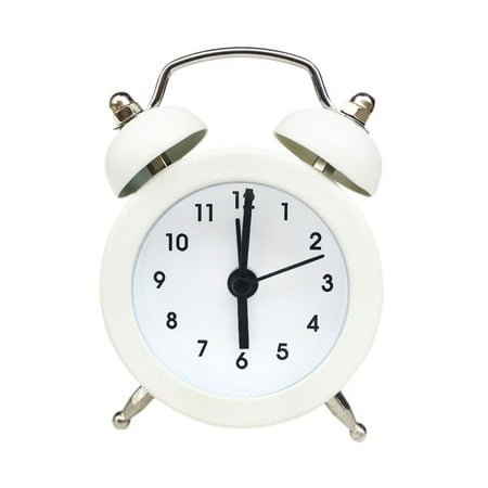 WAXCMXYH Mini Metal Twin Bell Alarm Clock Loud Clocks Vintage Bedside Analogue Table