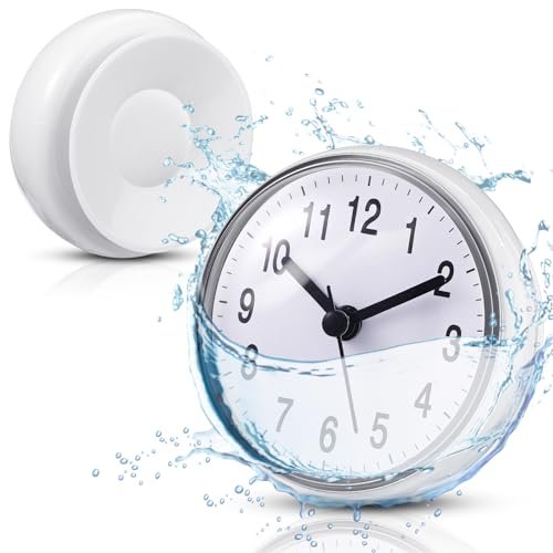 Weewooday Waterproof Shower Clock
