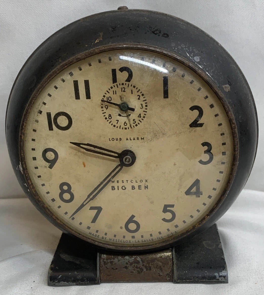 Westclox Vintage Big Ben Loud Alarm Clock S-4-D A Tested And Working