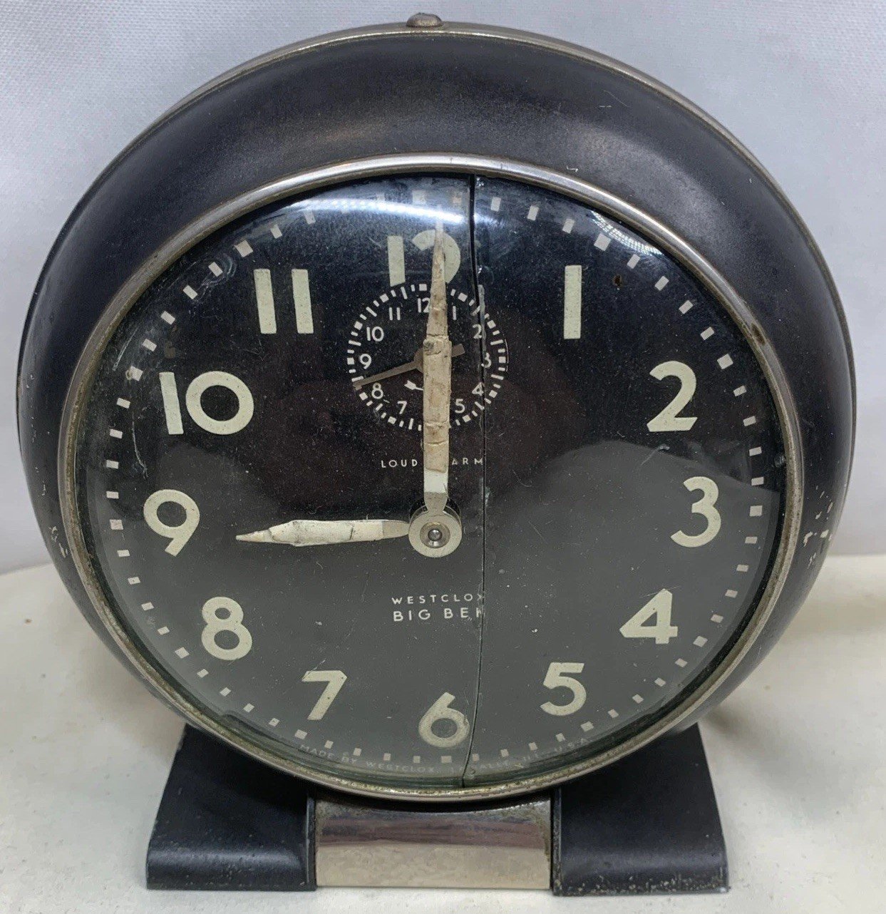 Westclox Vintage Big Ben Loud Alarm Clock S-4 A-2 Tested And Working