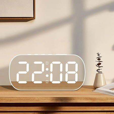 Wholesale of simple InS-style LED digital display electronic clocks, digital desktop small alarm clocks, mirror alarm clocks for students and children