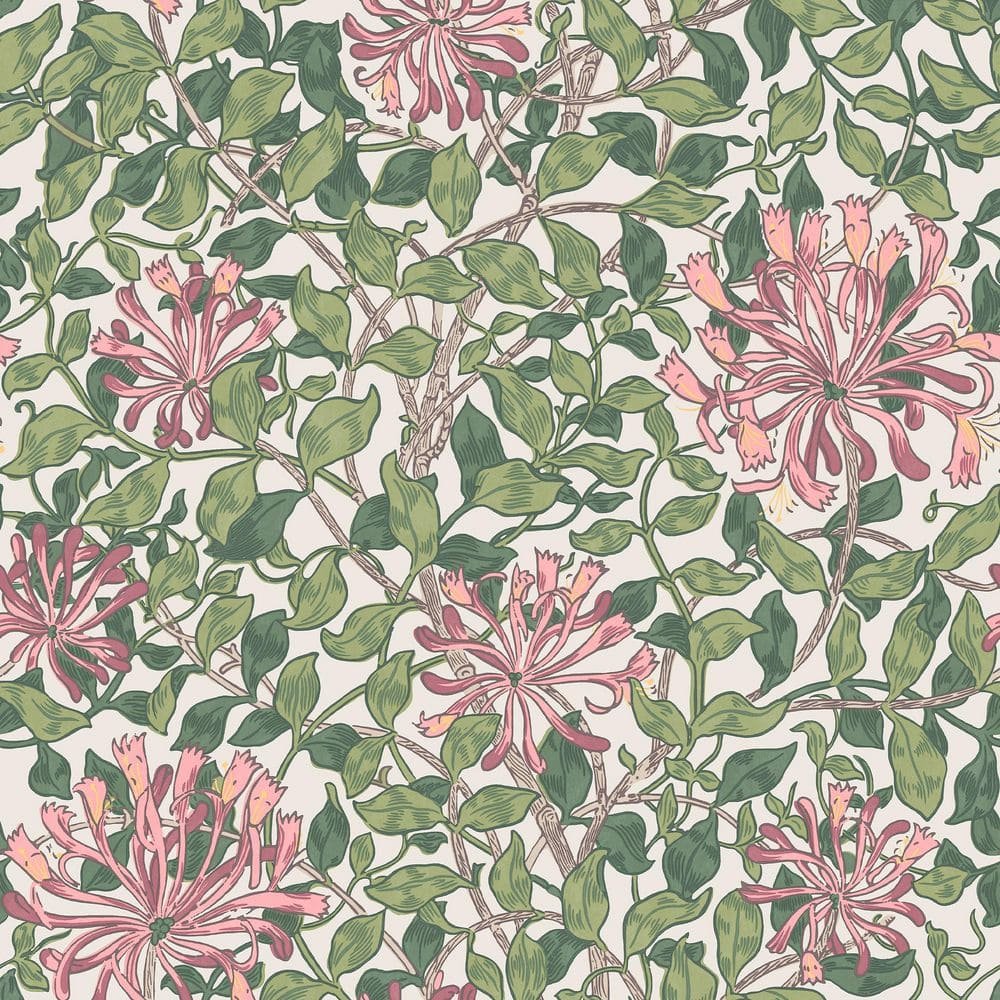William Morris at Home Honeysuckle Blossom Wallpaper
