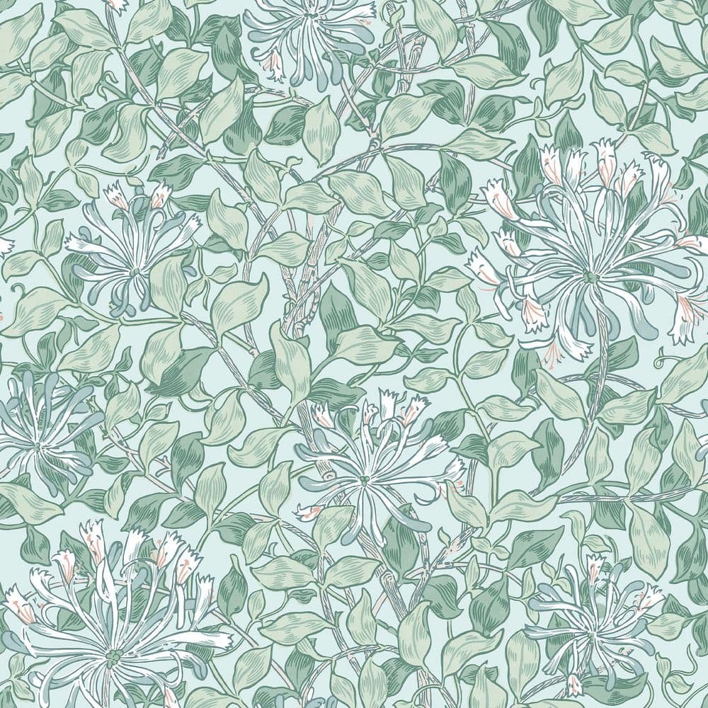 William Morris at Home Honeysuckle Breeze Wallpaper