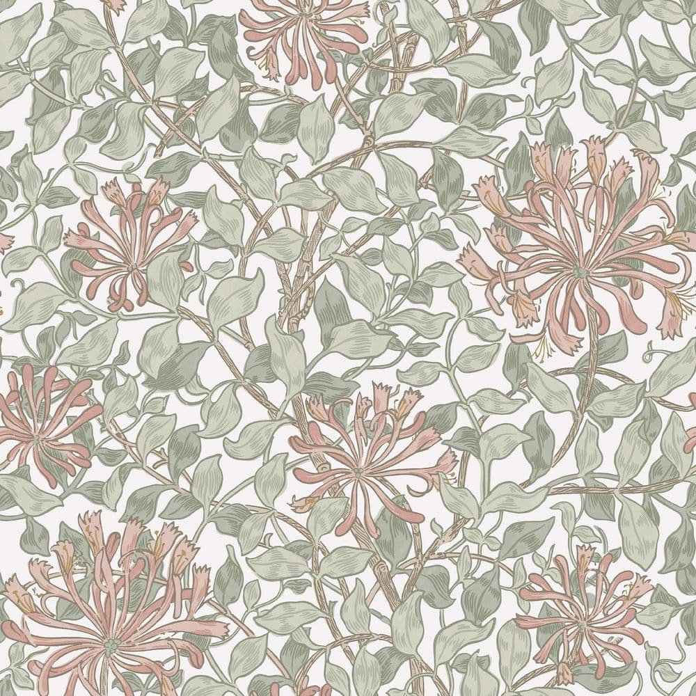 William Morris at Home Honeysuckle Maytime Wallpaper