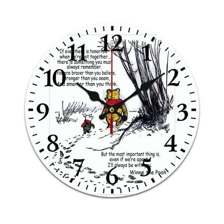 Winnie The Pooh wall clocks battery operated decorative 30cm/11.8in