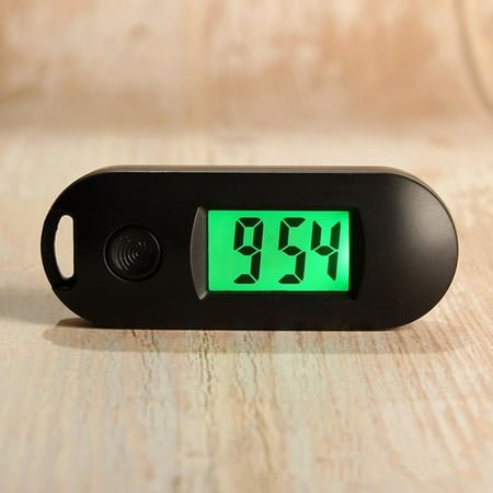 wofedyo wall clock Mute Luminous Mini Portable Digital Electronic Clock Student Exam Study Pocket Watch digital clock wall clock for living room decor Black 8*2*1
