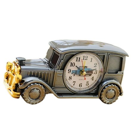 WORGEOUS Classic Car Alarm Clock Antique Table Desk Gift Office for Kids Vintage