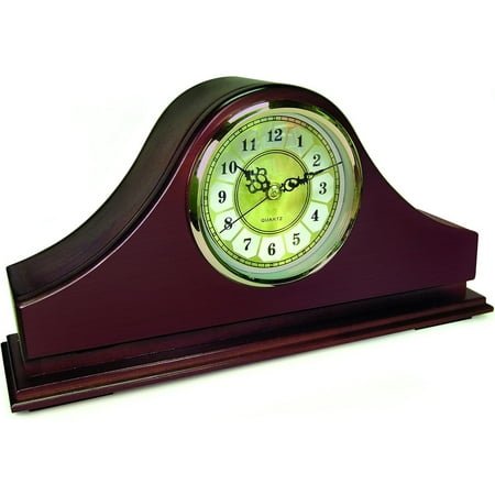 YYJP Mantel Concealment Gun Clock, Mahogany, One Size