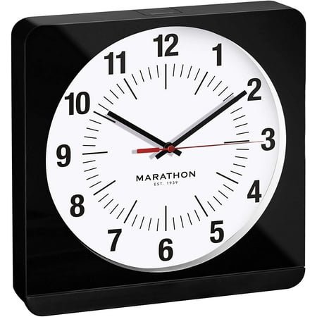ZHANGQX Studio Edition Jumbo 12 Inch Analog Wall Clock with Auto Night-Light