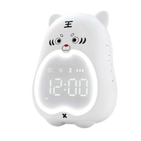 Zkysteio Home Appliances LED Digital Alarm Clock Cute-Tiger Bedside Kids Digital Alarm Clock Table Wake Up Night Light